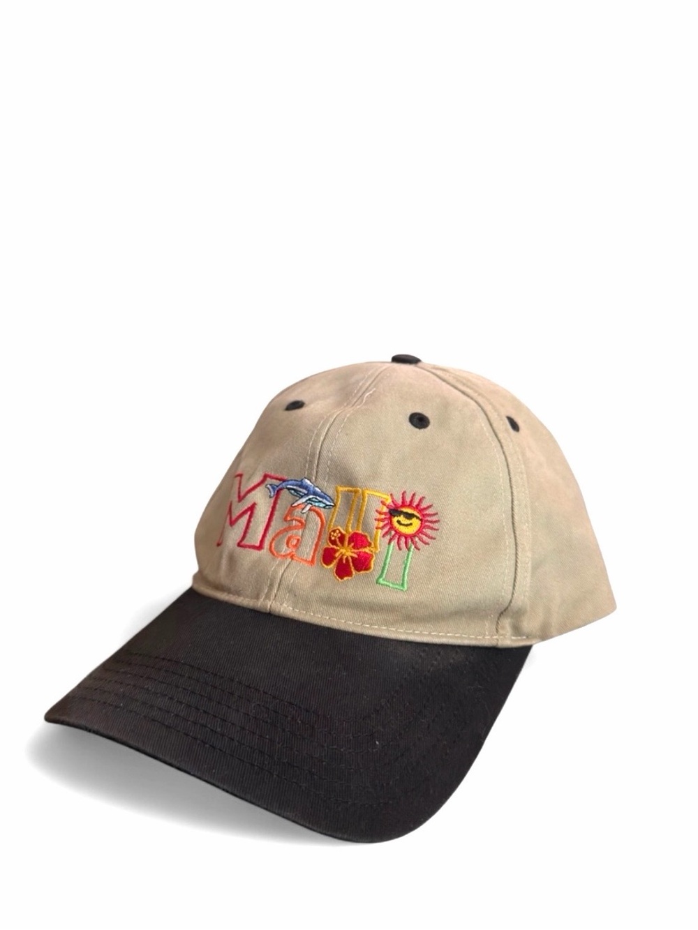 Vintage Maui, Hawaii Embroidered Tropical Snapback Baseball Cap